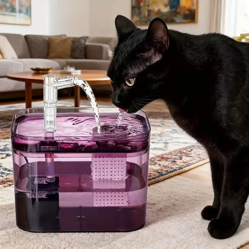 Fontaine à Eau Automatique pour Chat et Chien – 1,5 L, USB, Silencieuse